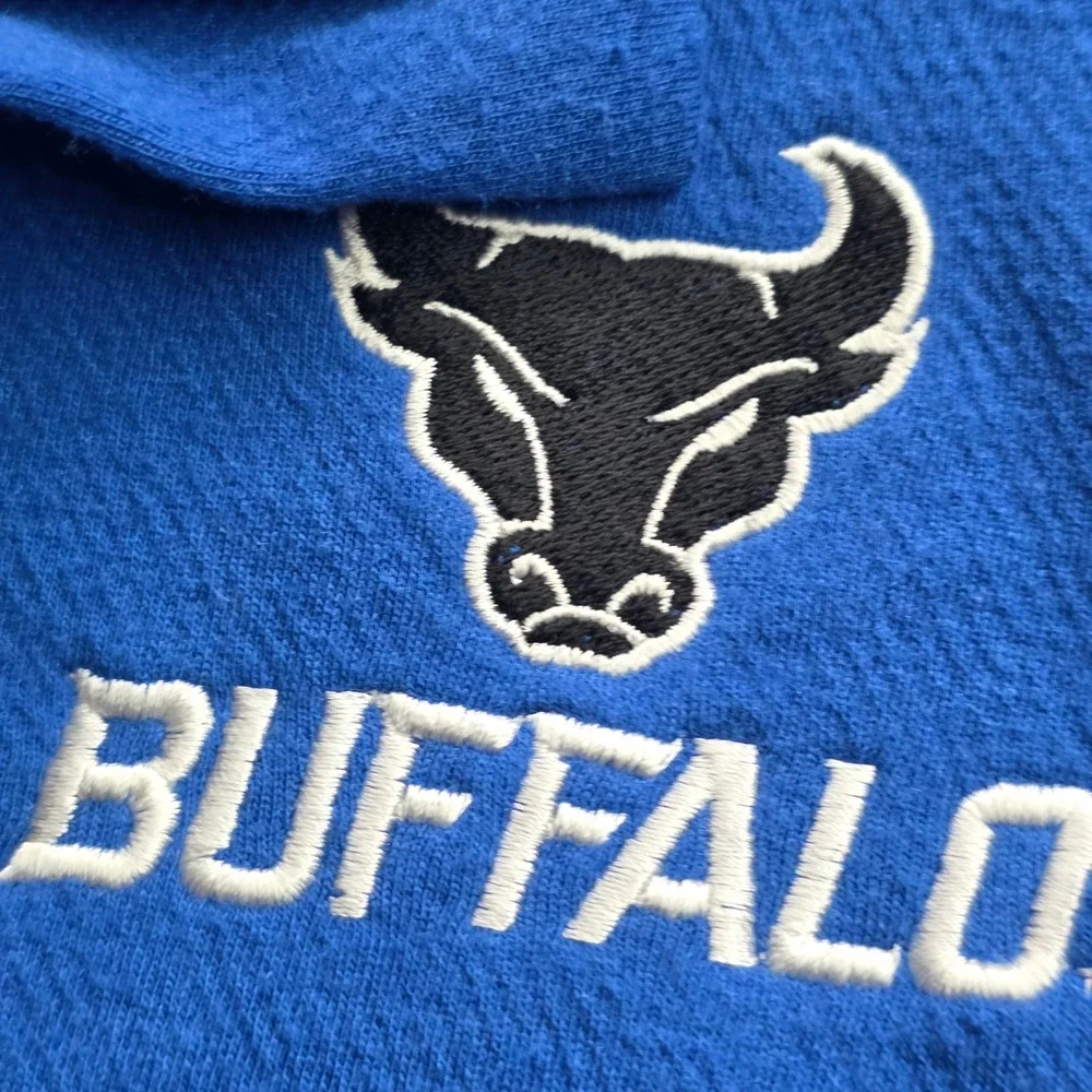Jordan Buffalo‎ Bulls 1/4 Zip Pullover Dri-FIT Training Top XXL Blue Mens NCAA